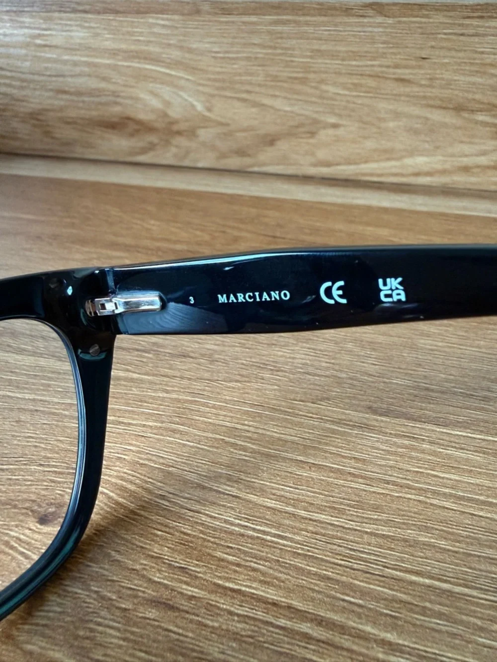 Marciano Black Cat-Eye Glasses with Burgundy Case